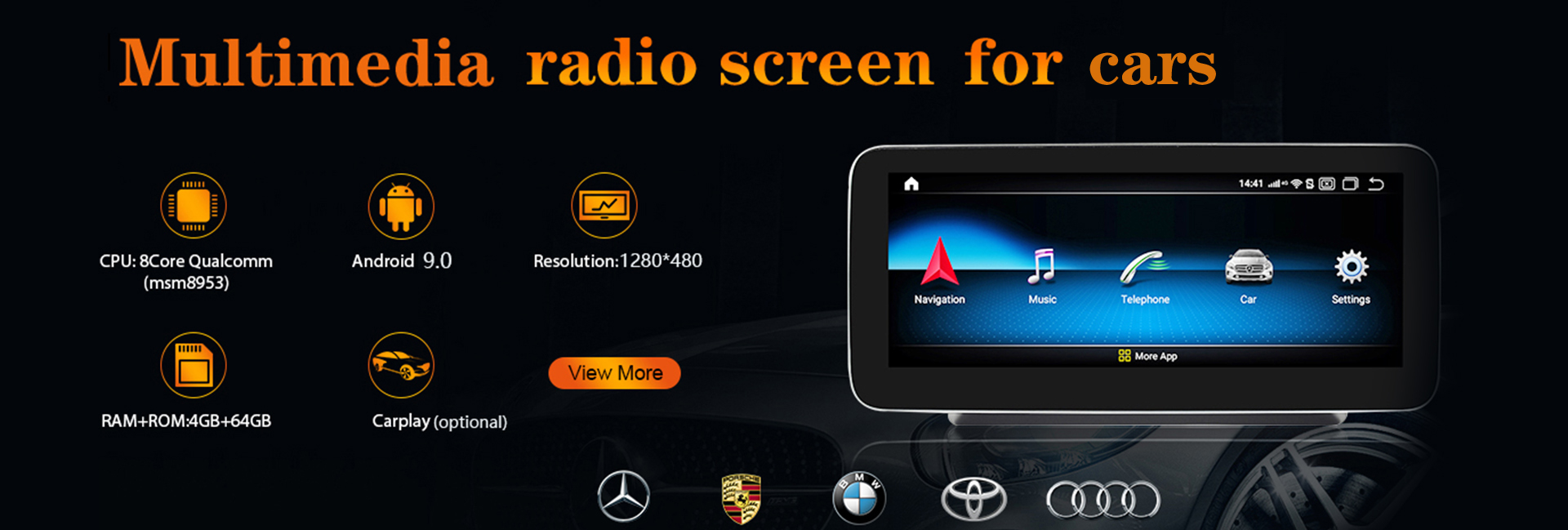 car GPS navigation screen