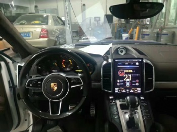 10.4 inch vertical screen tesla style android car multimedia screen for Porsche Cayenne 2011-2016